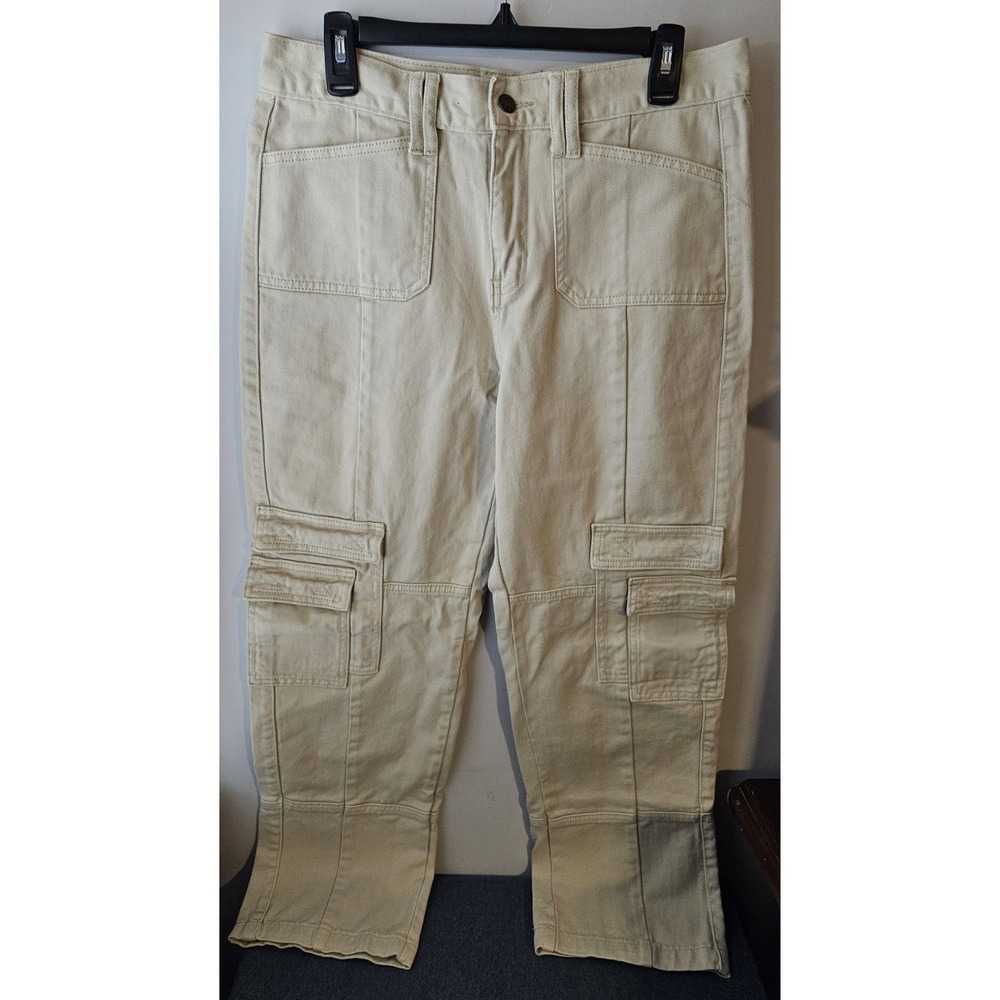LIONESS AUSTRALIA Cargo Canvas Pants Jeans Sz‎ XL Y2k  Beige Retro Streetwear